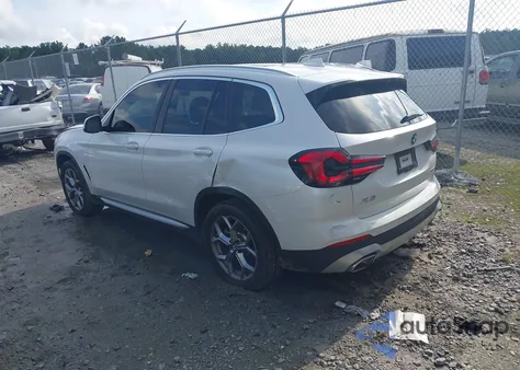2023 BMW X3 xDrive30I из США, поврежденный, VIN 5UX53DP06P9R23260